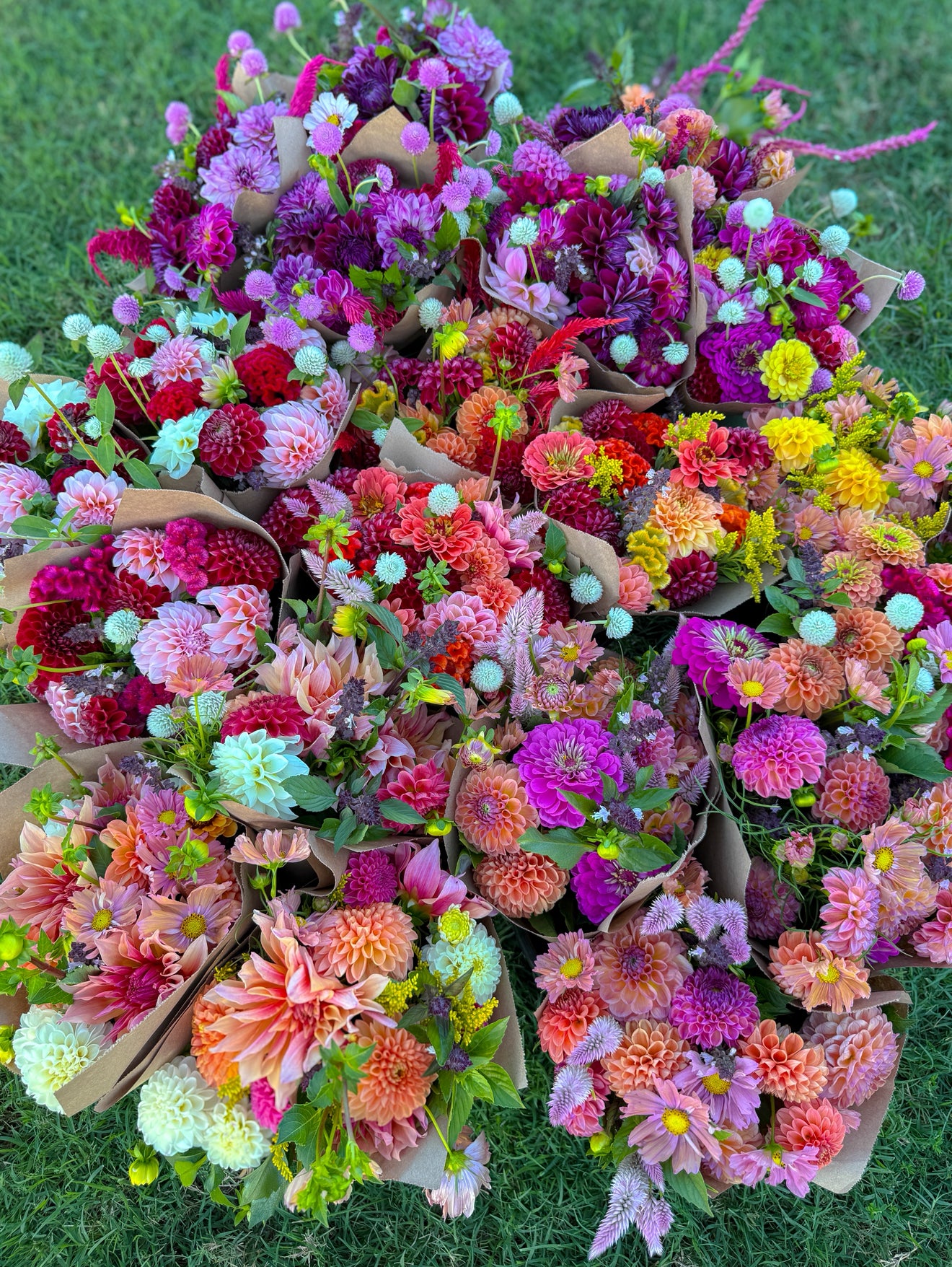 Fall Flower Buckets