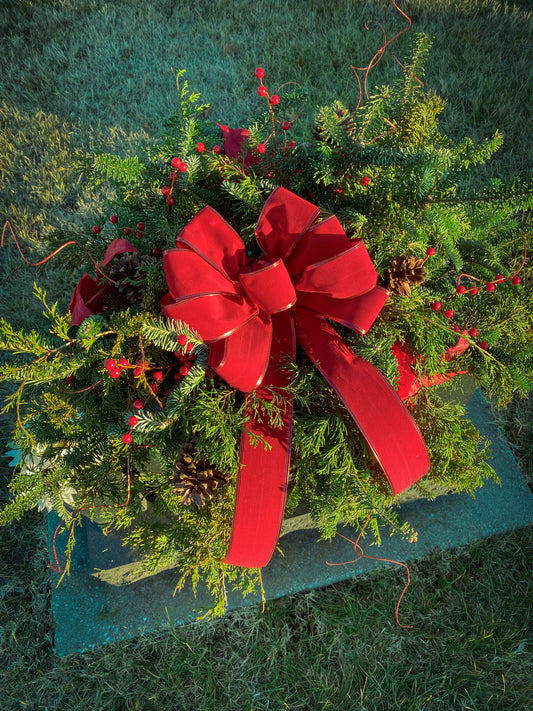 Holiday Gravestone Saddle