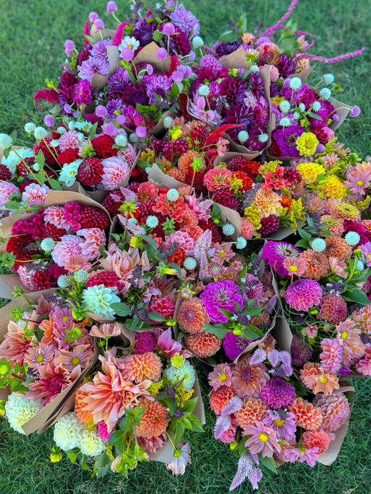 Fall Flower Buckets