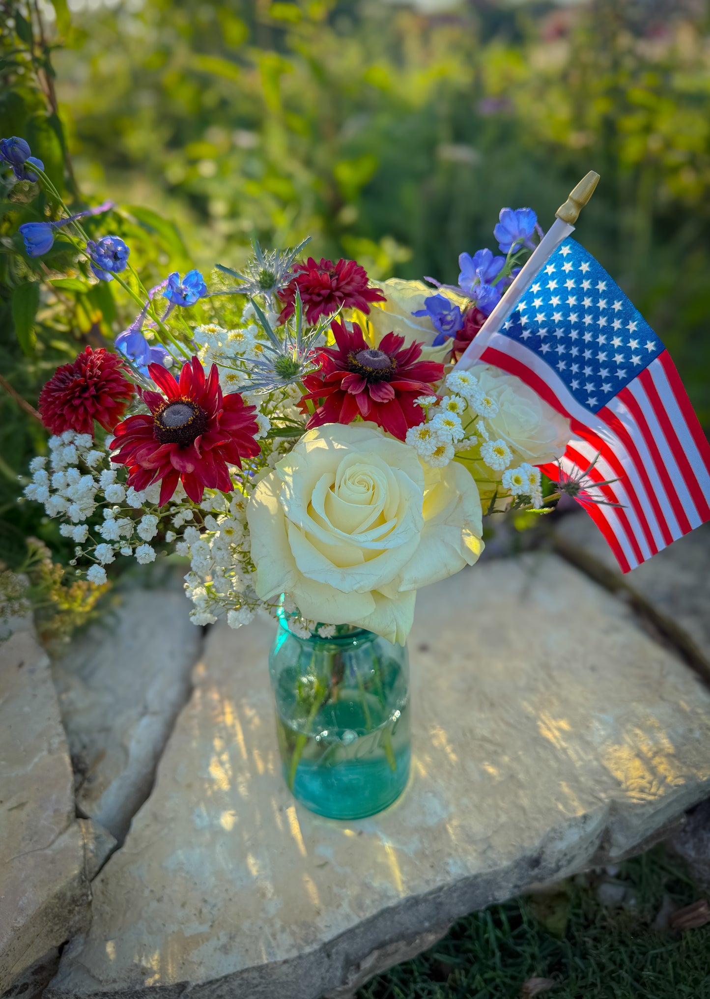 Red, White & Blooms